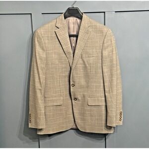 Lauren Ralph Lauren Tan Plaid Blazer